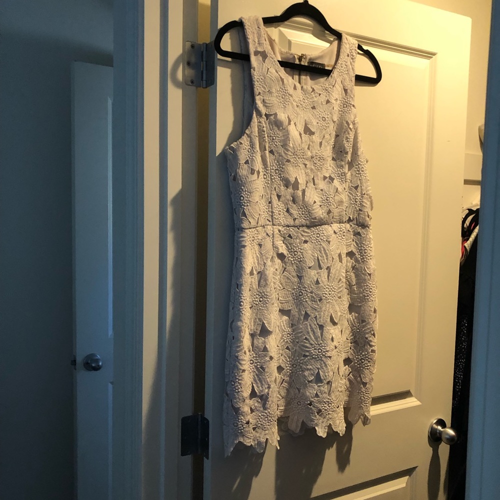 ASTR white flower dress